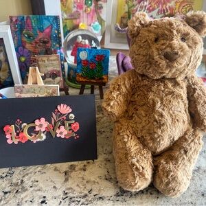 Jellycat Bartholomew Bear Stuffed Authentic NWT Medium